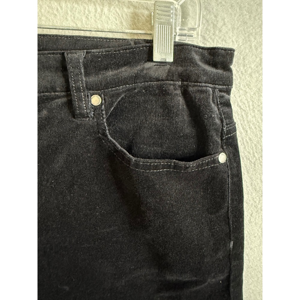 Well Worn Pants Women's‎ Size 14 Corduroy Pants Black Casual Straight Leg - Picture 2 of 7